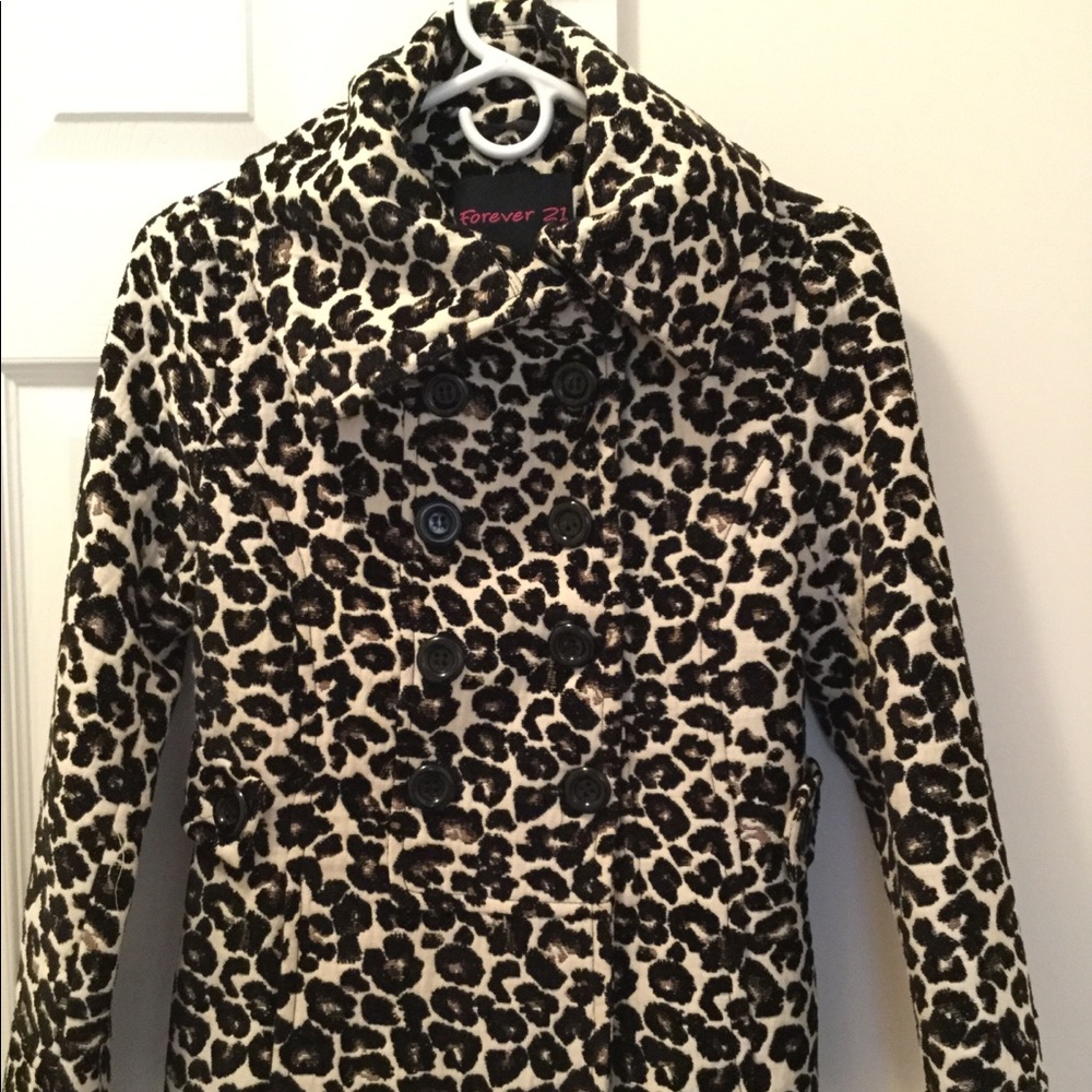 Forever 21 Leopard coat